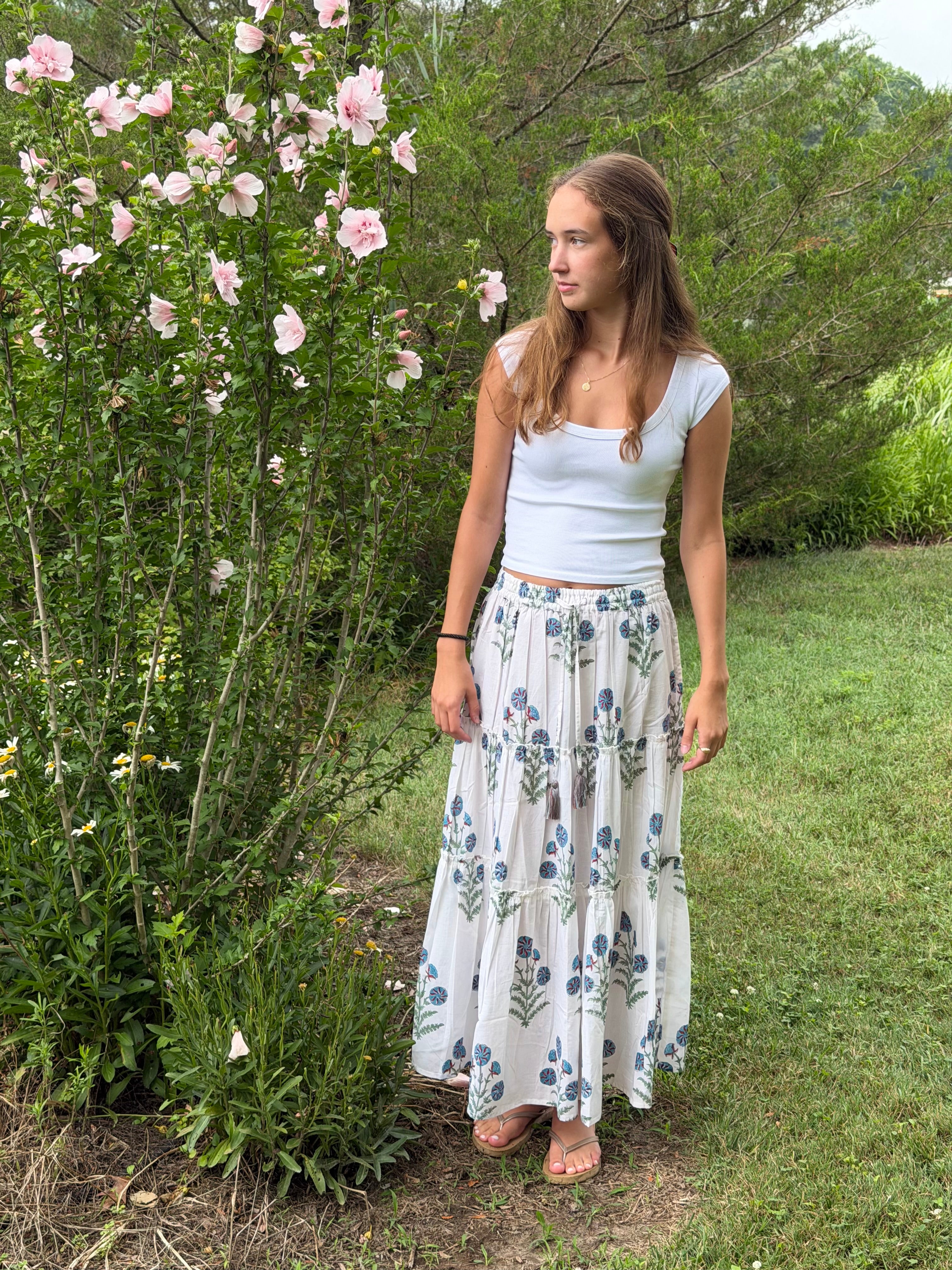 Madeline Maxi Skirt in Blossom