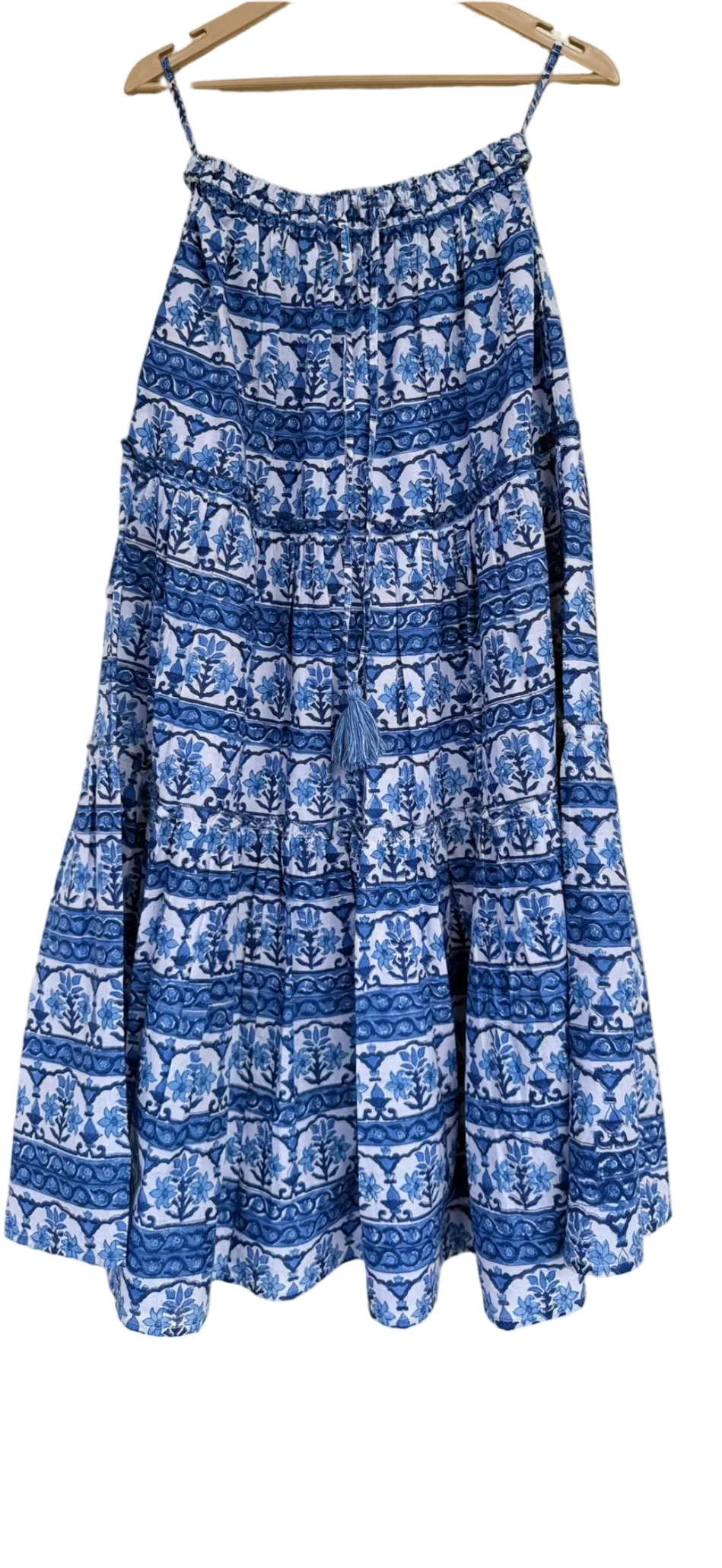 Madeline Maxi Skirt in Isle Bleu