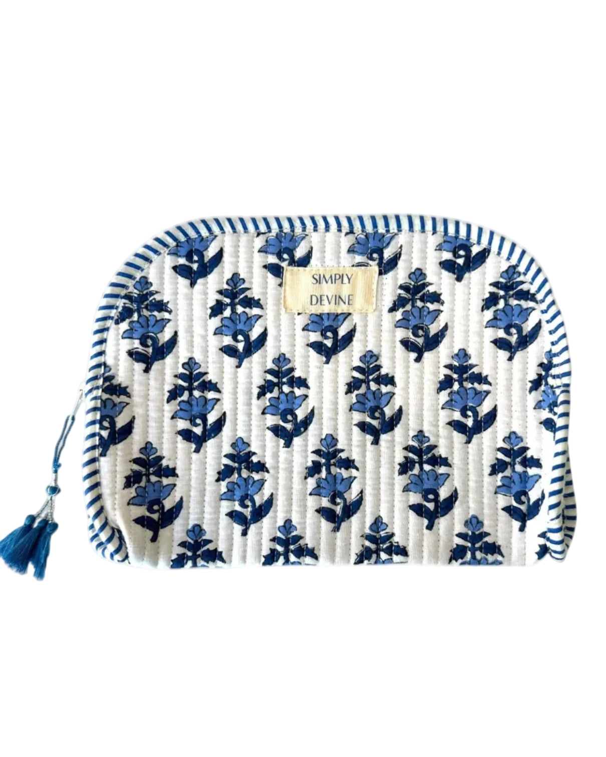 Portofino Block Printed Makeup Pouch