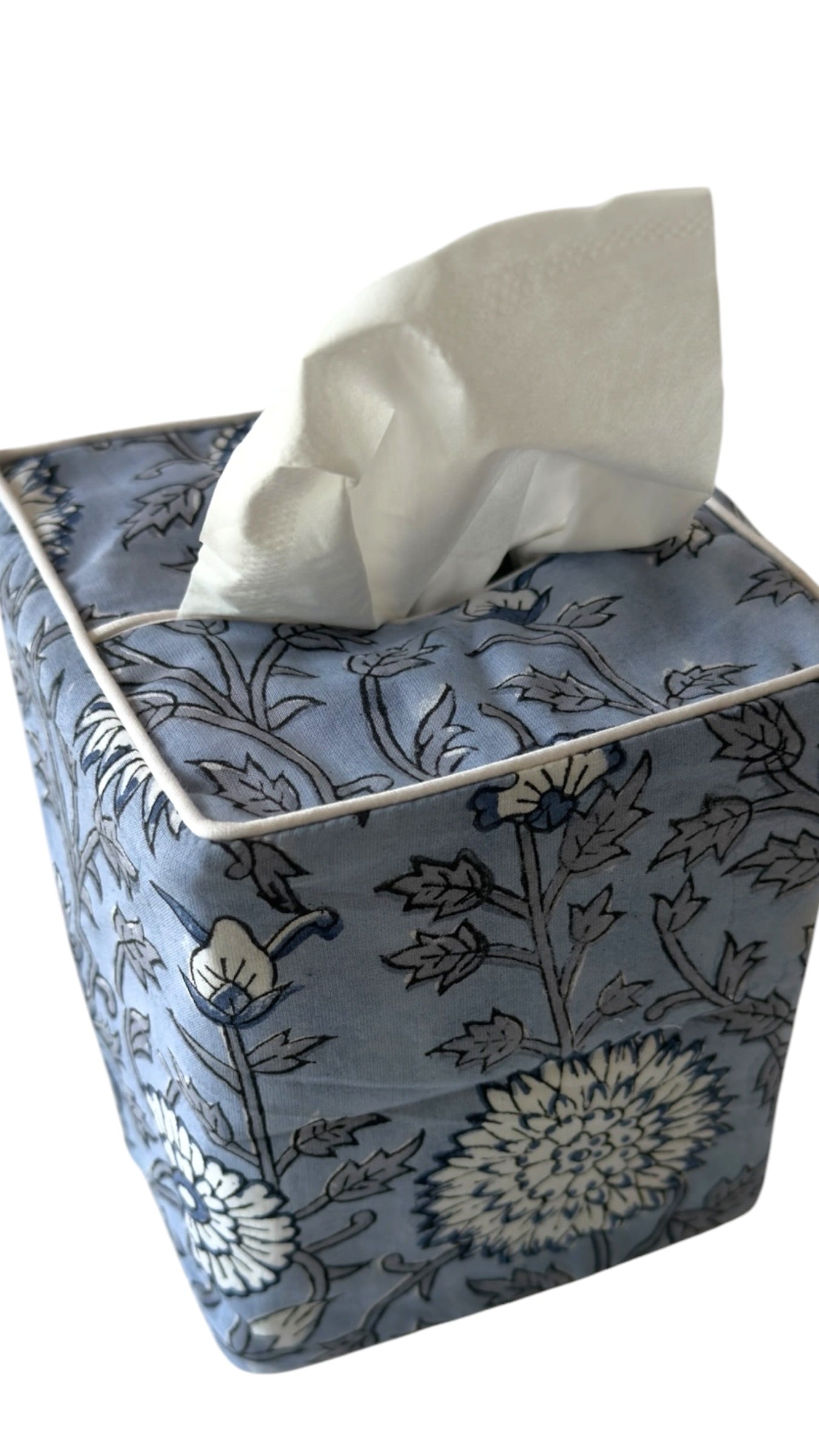 Tissue Box Cover in Sky Blue