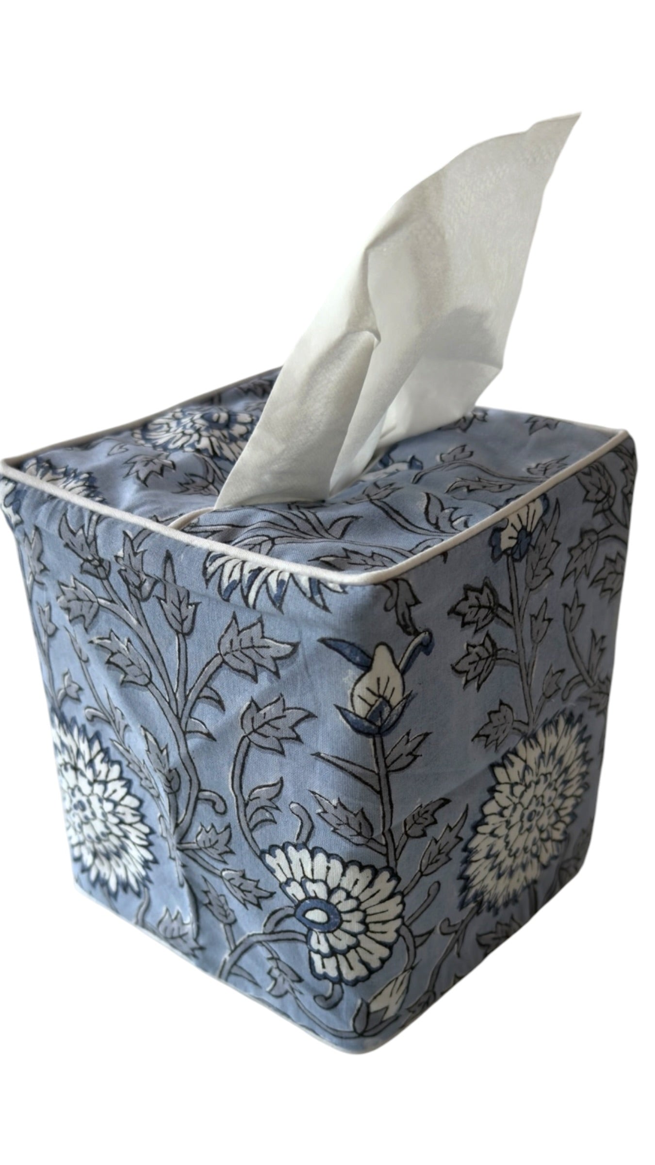 Tissue Box Cover in Sky Blue