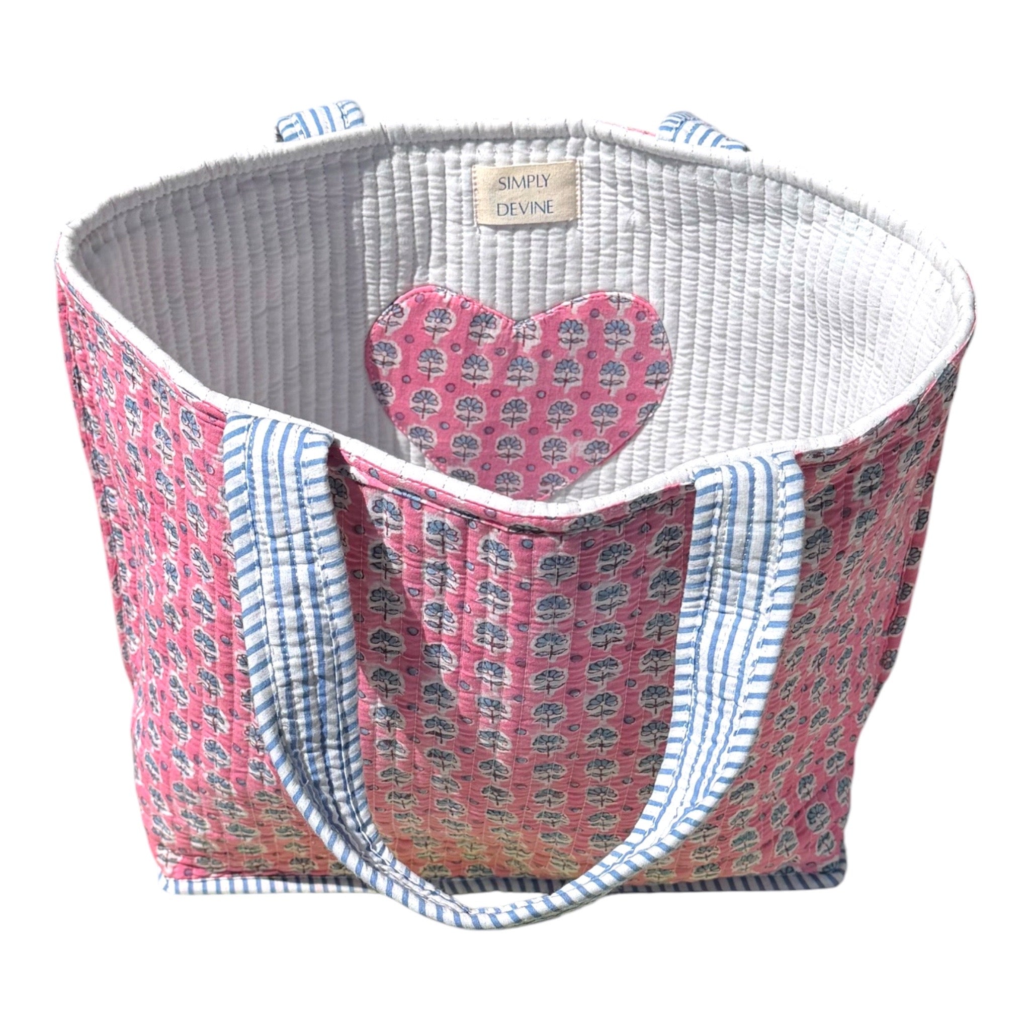 Pink Heart Tote