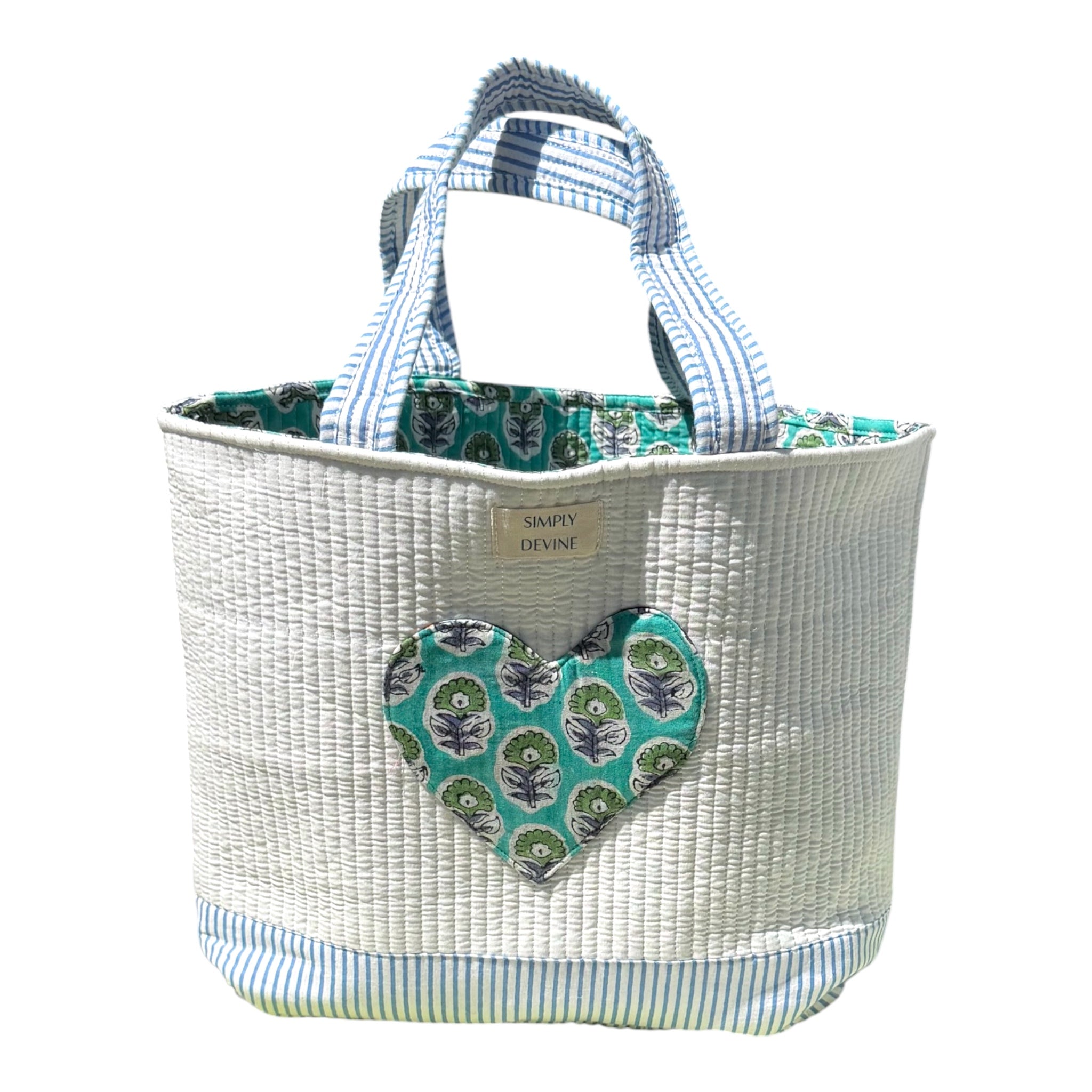 Green Heart Tote