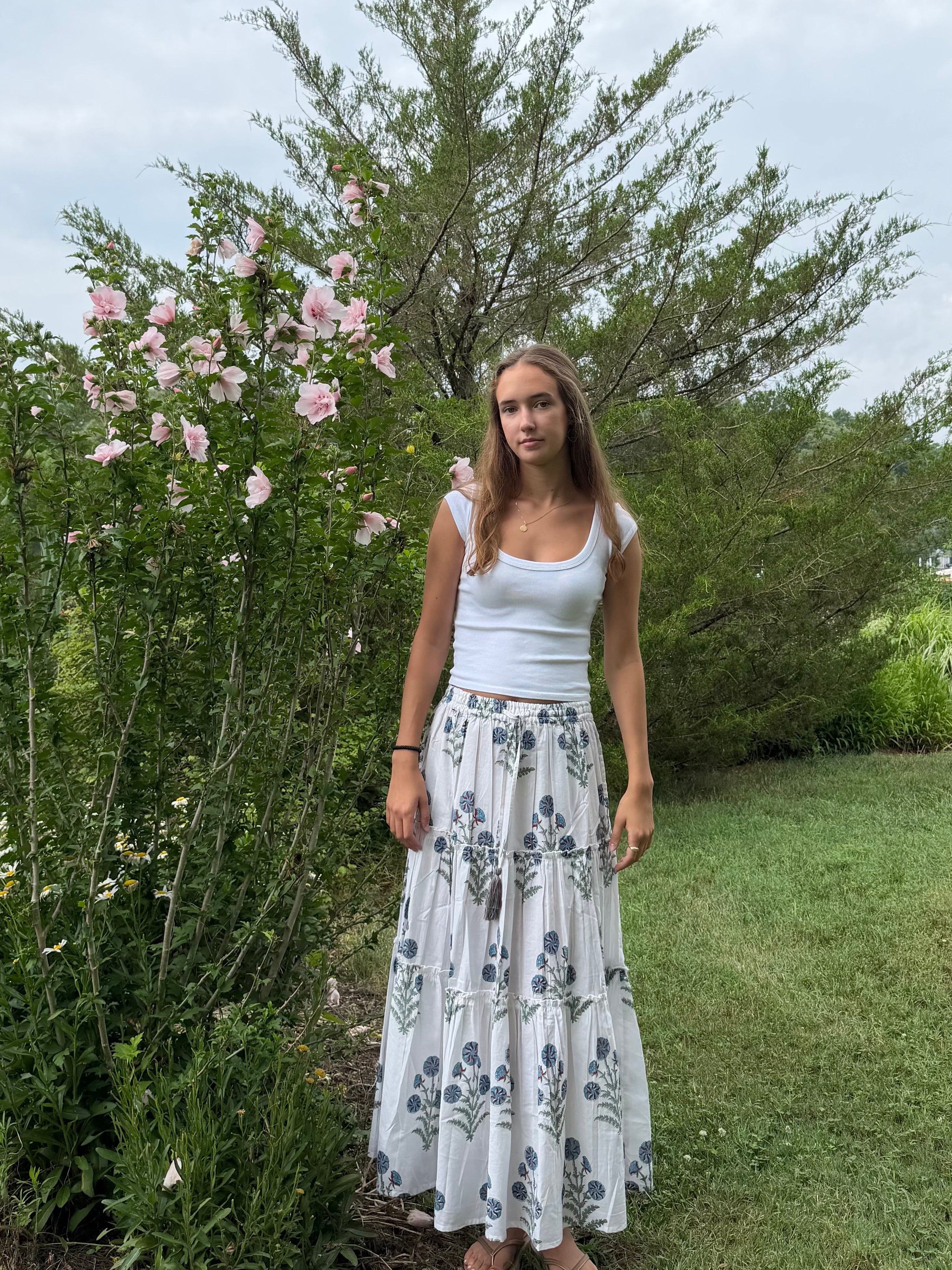Madeline Maxi Skirt in Blossom