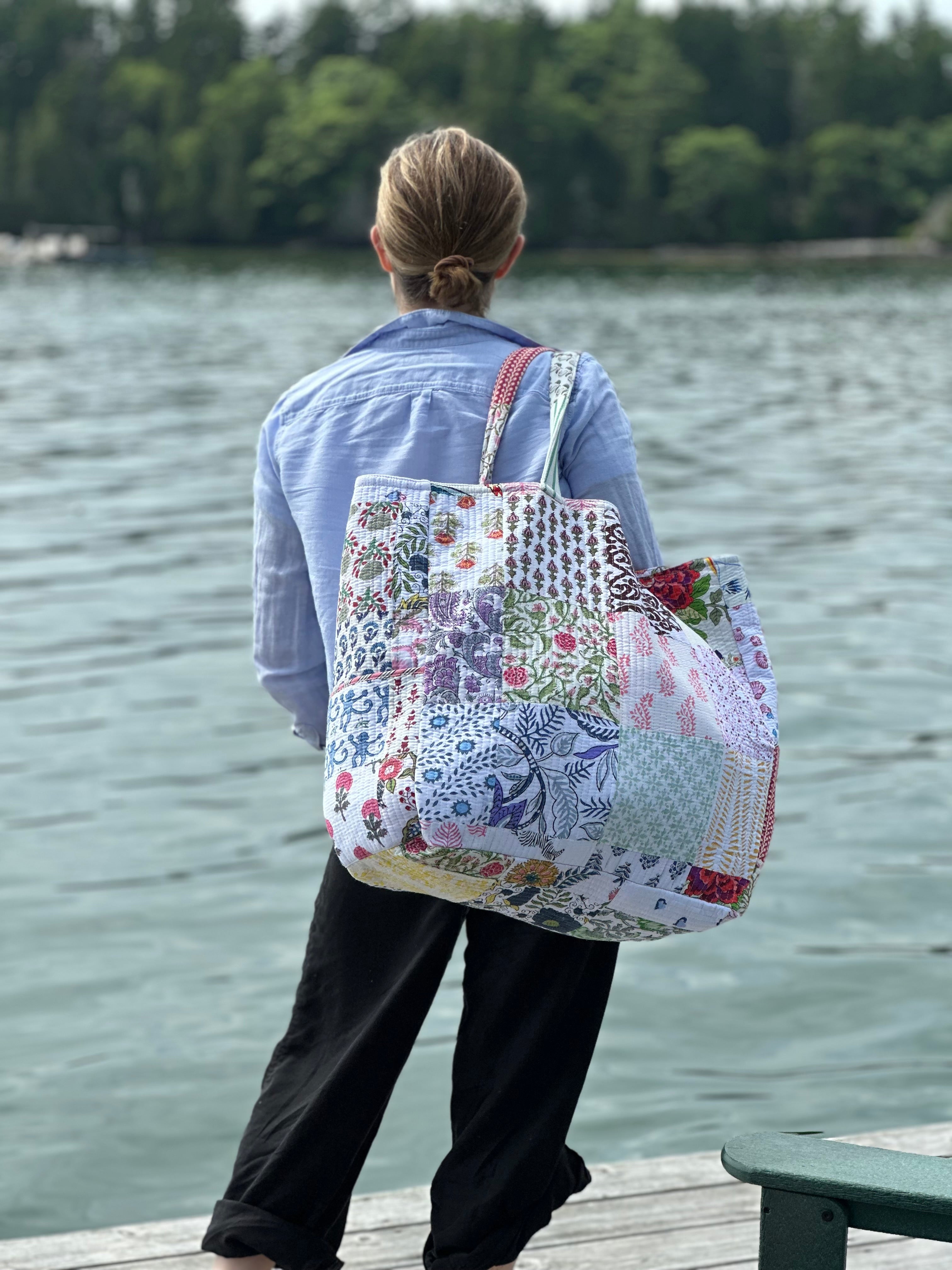 Heritage Reversible Patchwork Tote