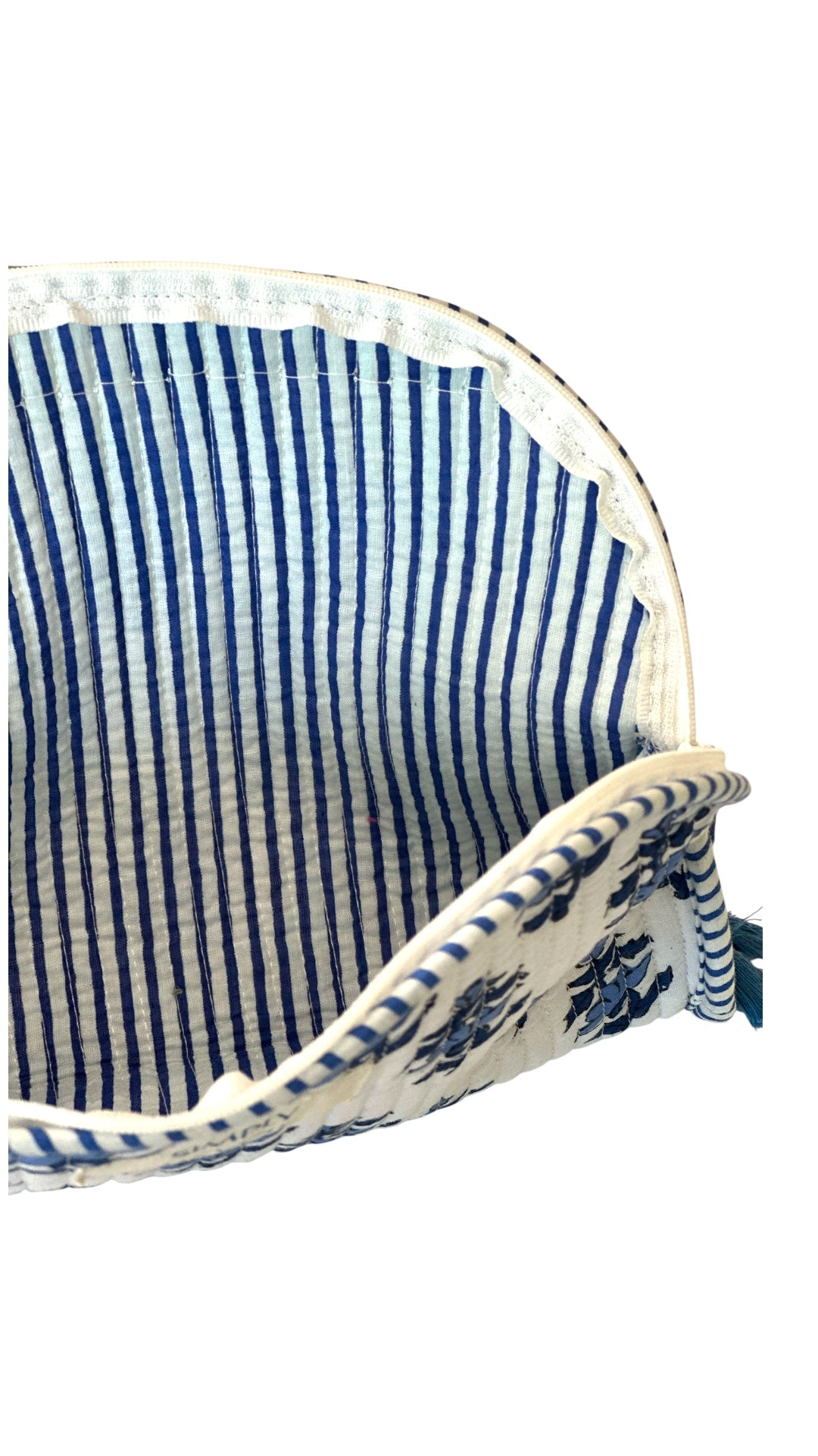 Portofino Block Printed Makeup Pouch