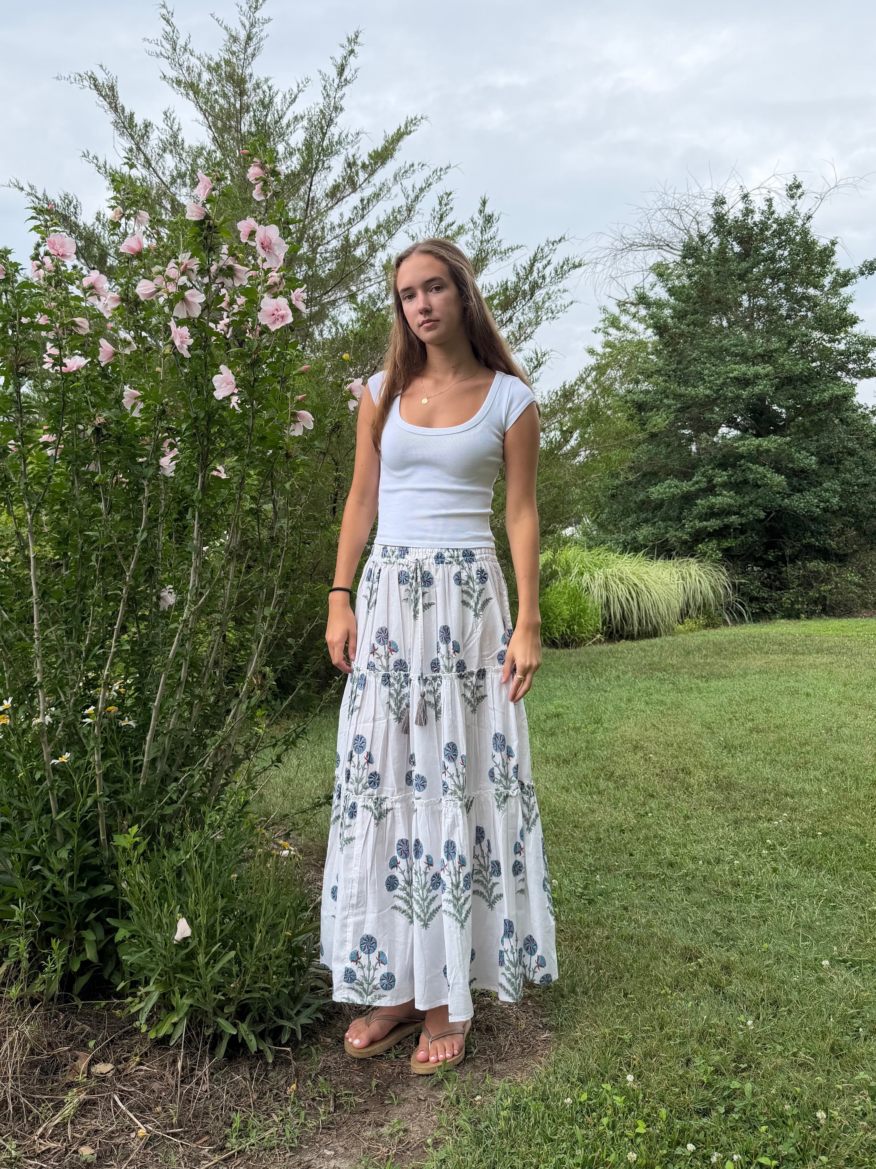 Madeline Maxi Skirt in Blossom