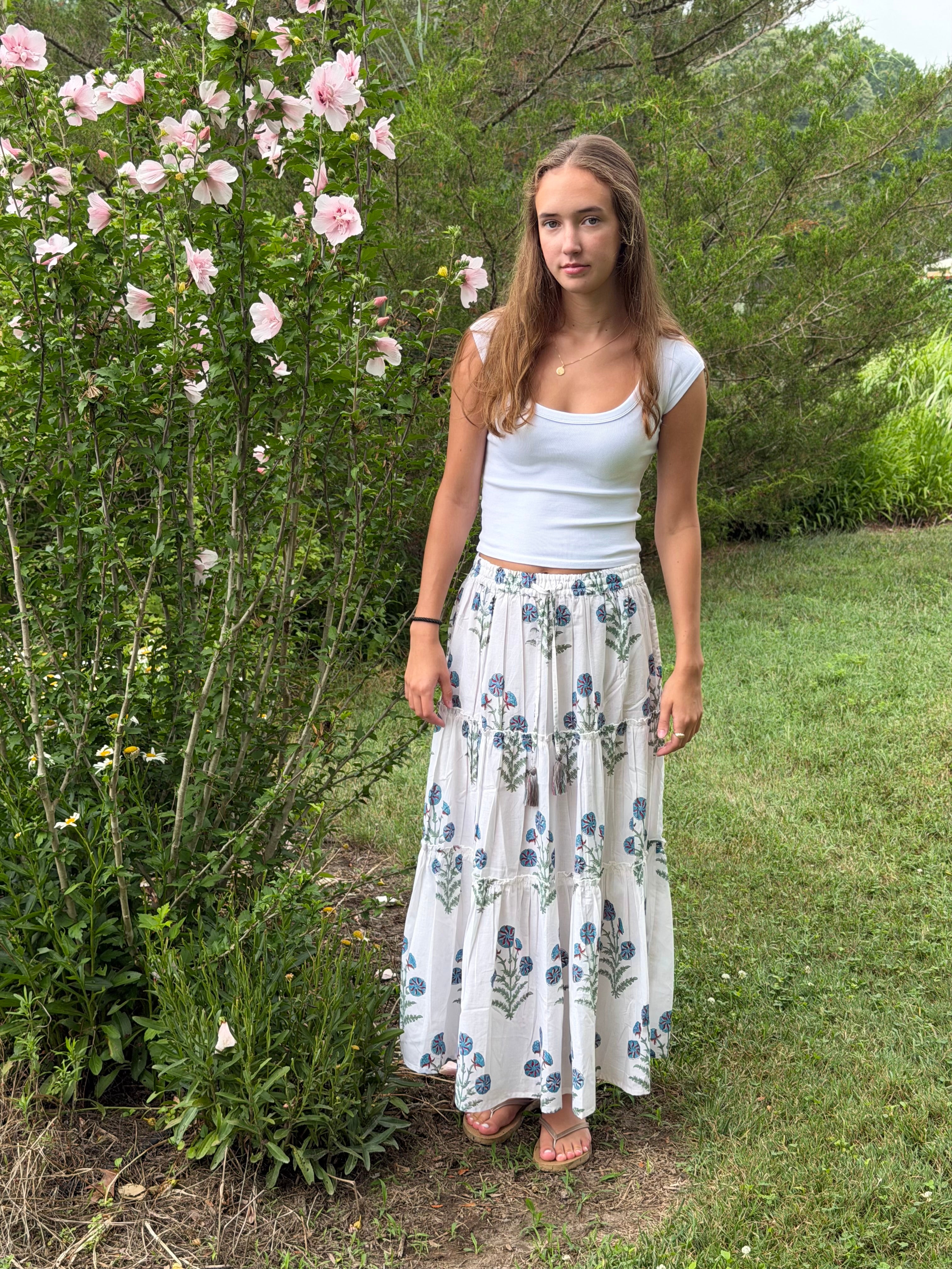 Madeline Maxi Skirt in Blossom