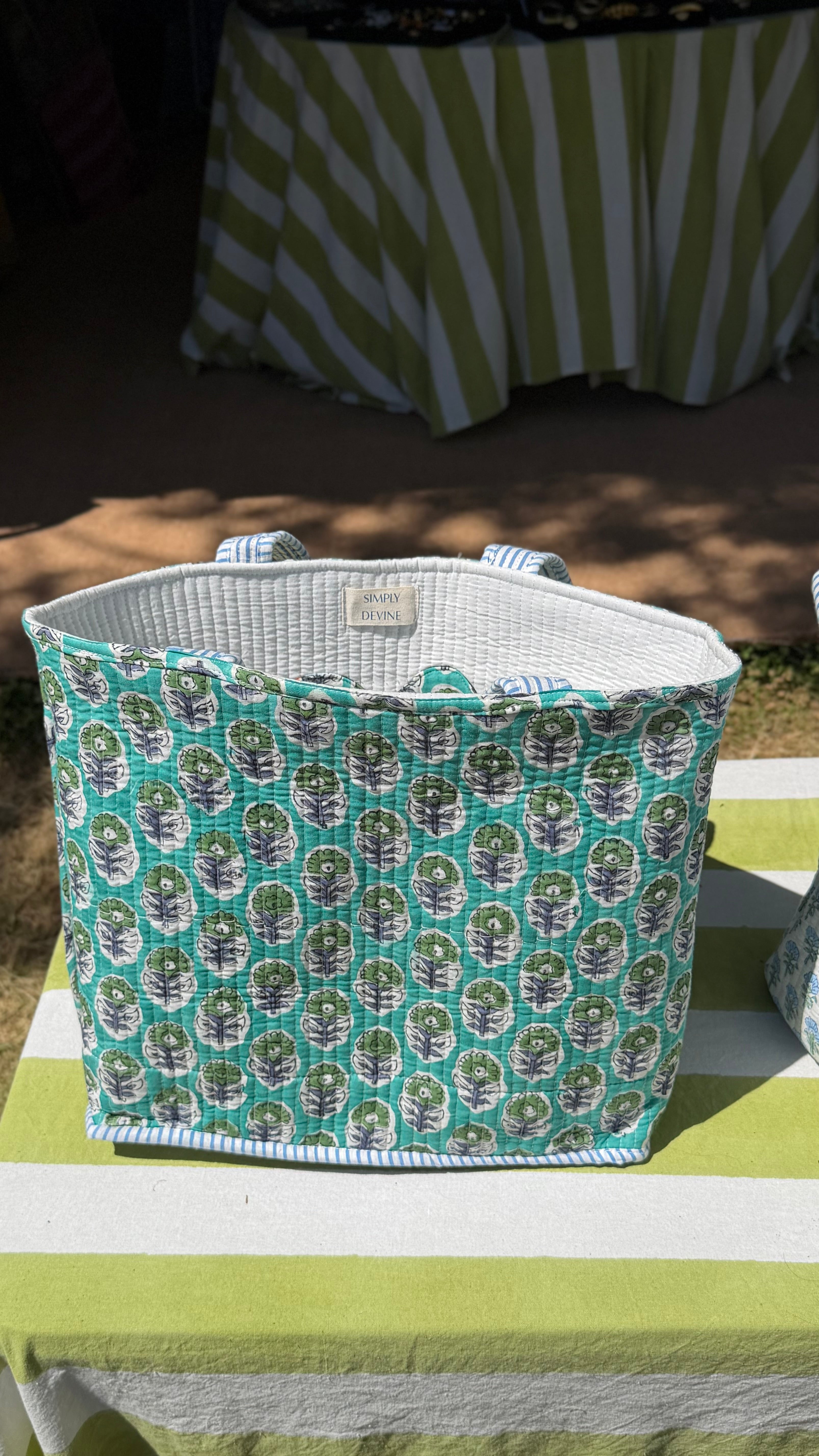 Green Heart Tote
