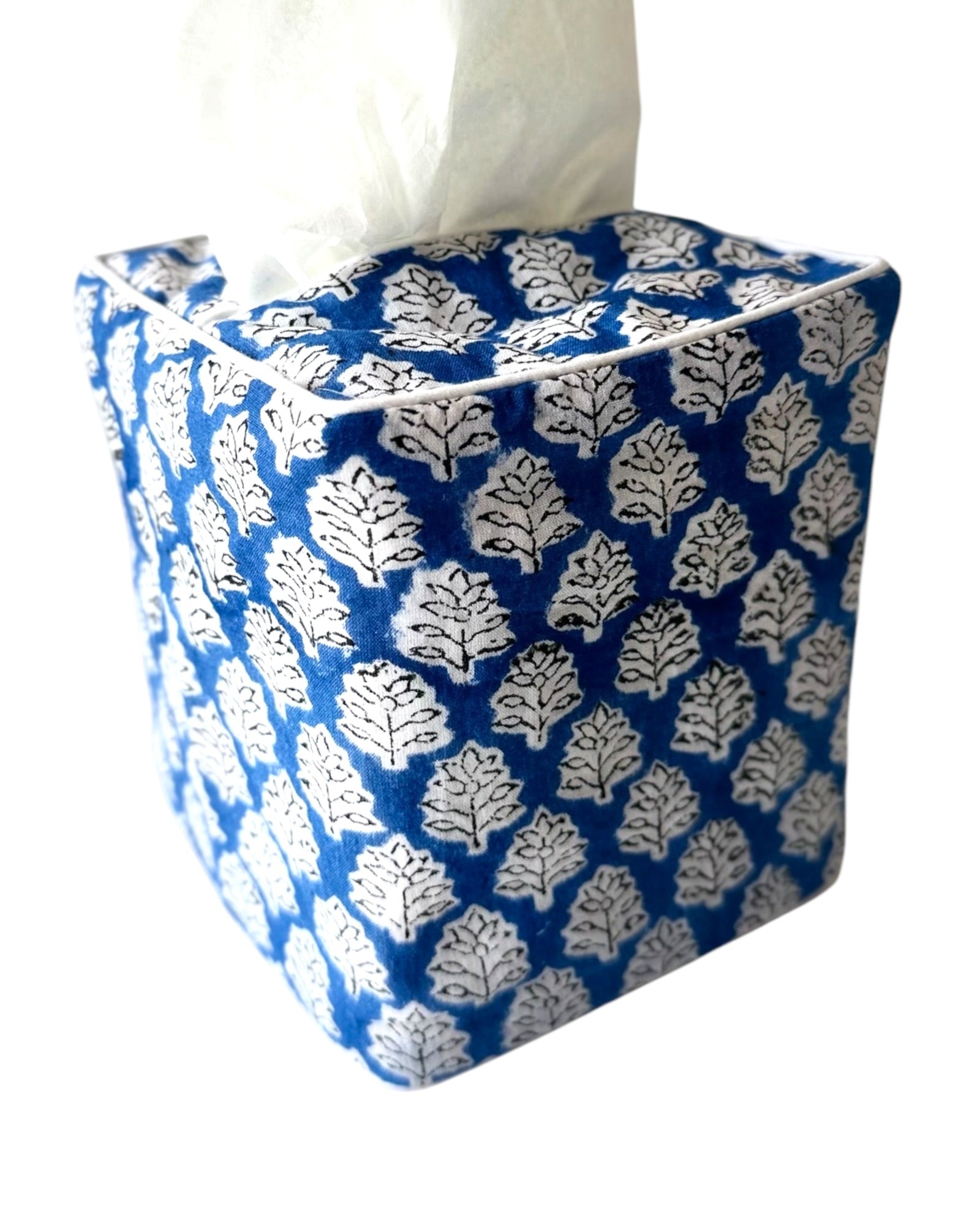 Tissue Box Cover in Eze Blue