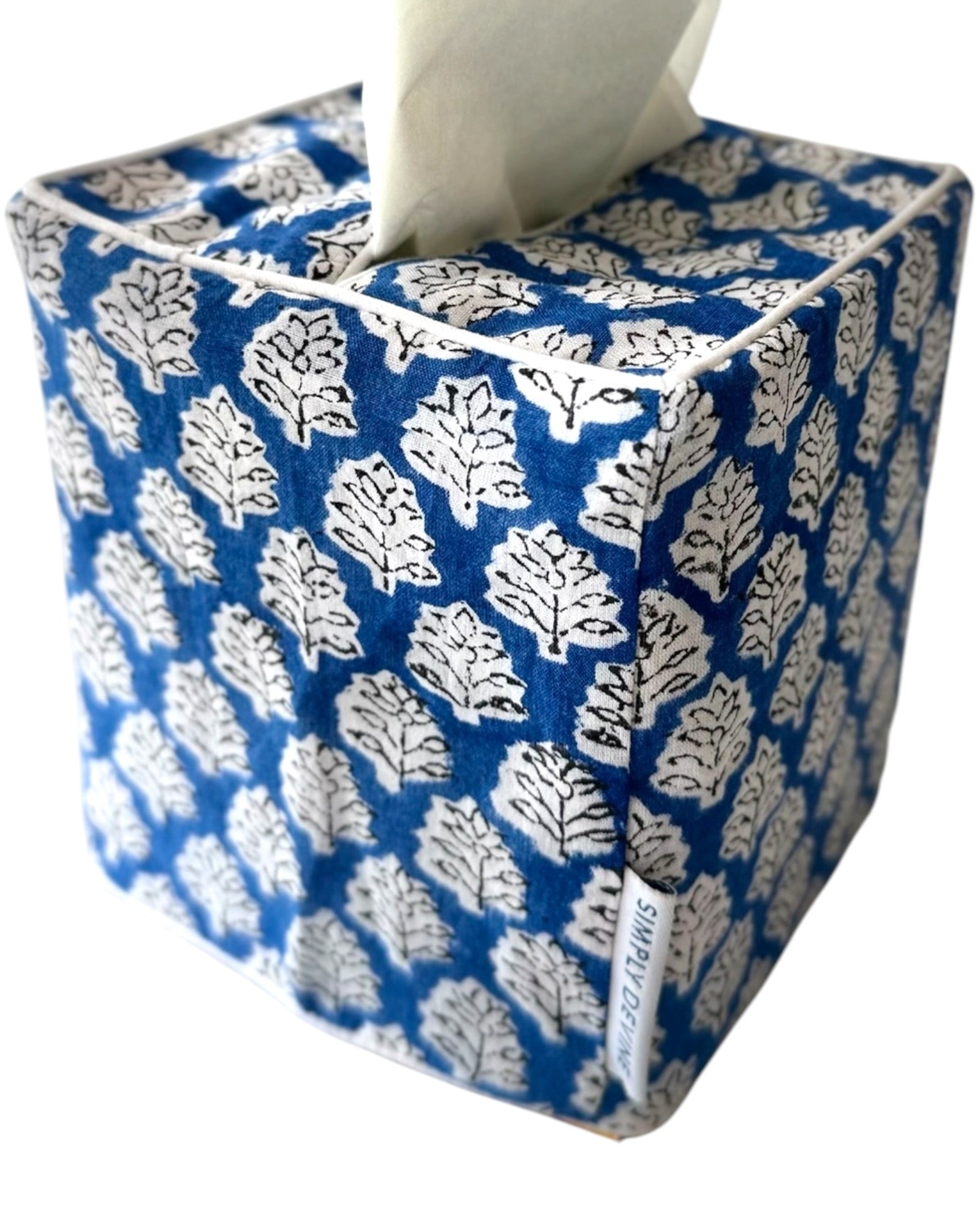 Tissue Box Cover in Eze Blue