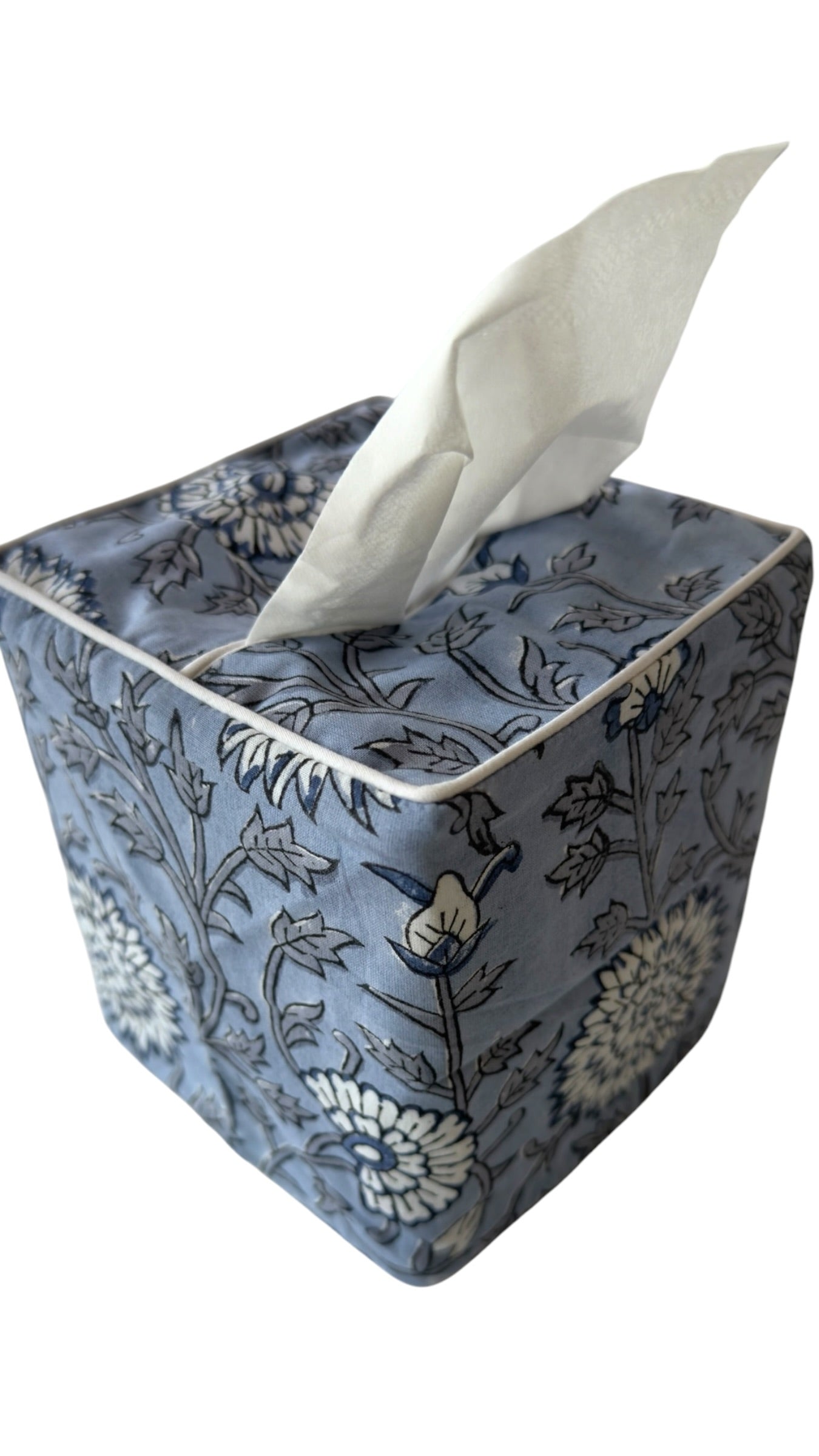 Tissue Box Cover in Sky Blue