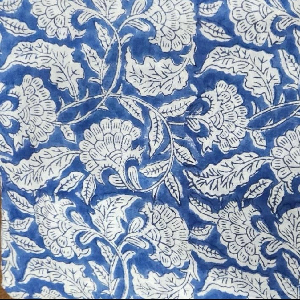 Suzanne Blouse in Indigo Bloom