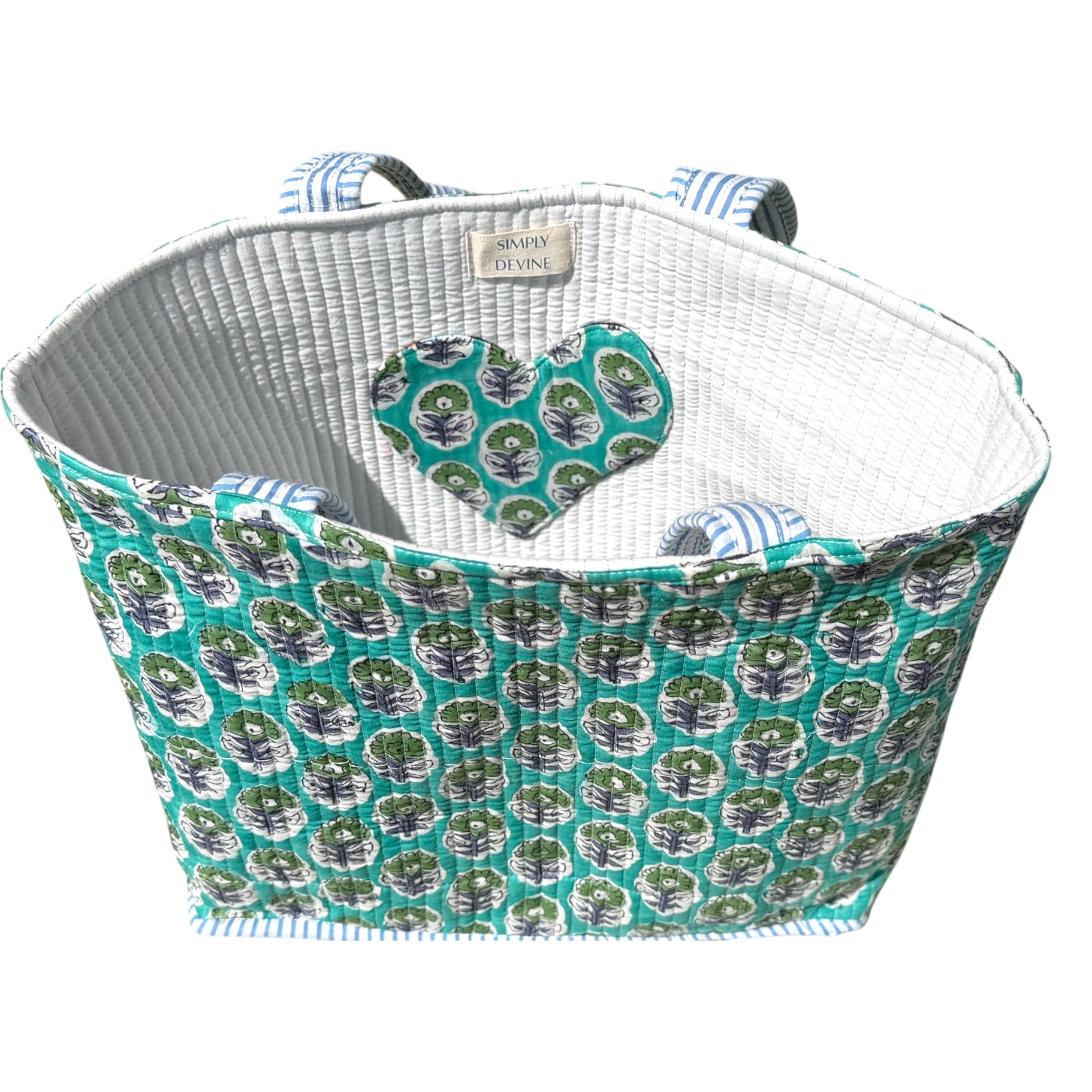 Green Heart Tote