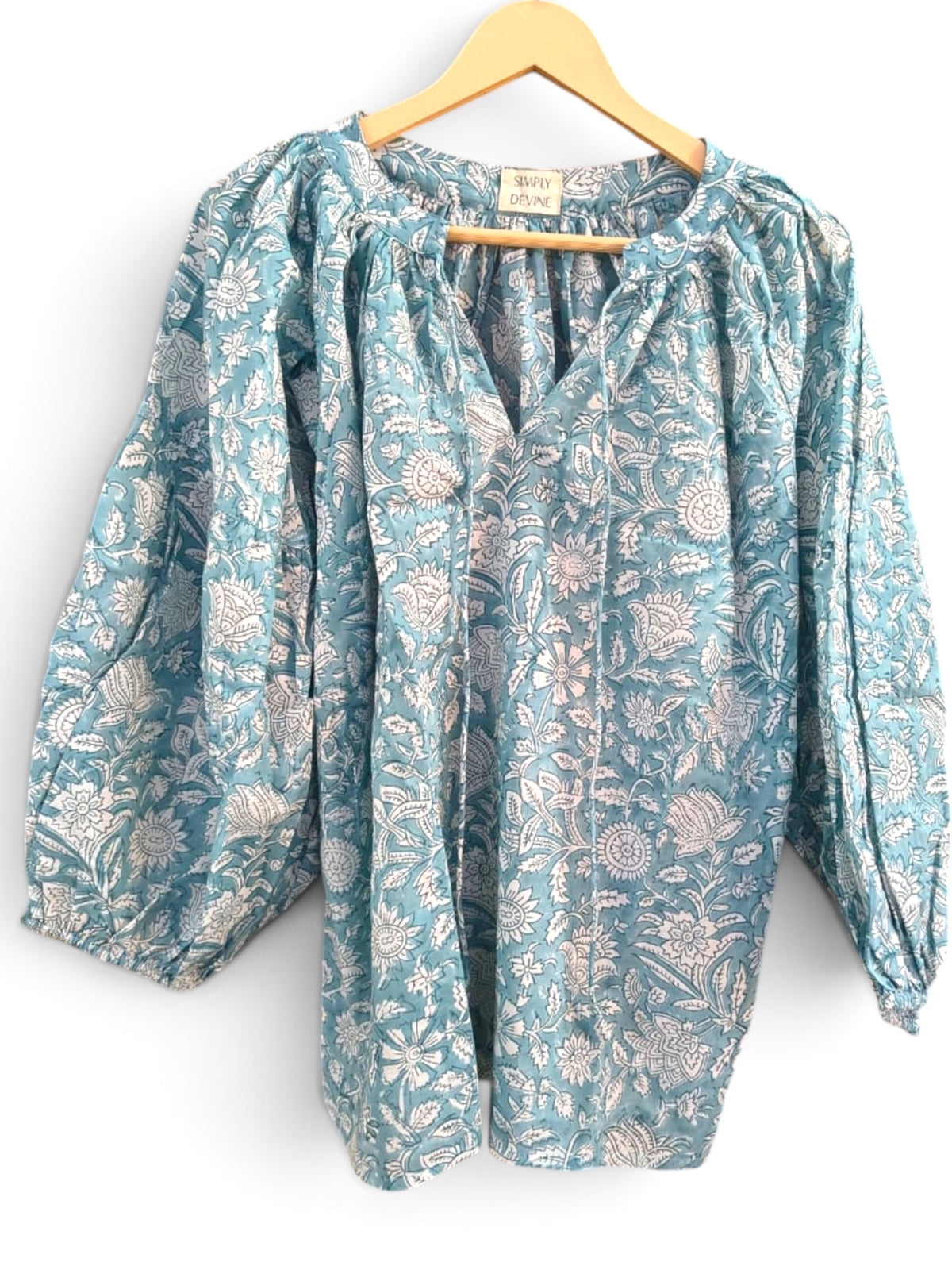 Suzanne Blouse in Slate Blue